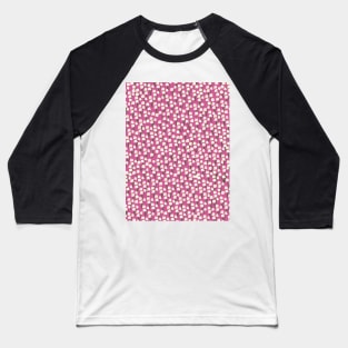 White daisies on pink Baseball T-Shirt